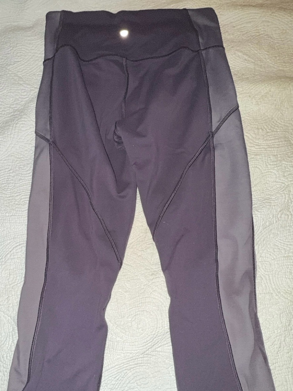 lululemon athletica Two-Tone Purple and Gray High-Rise Leggings